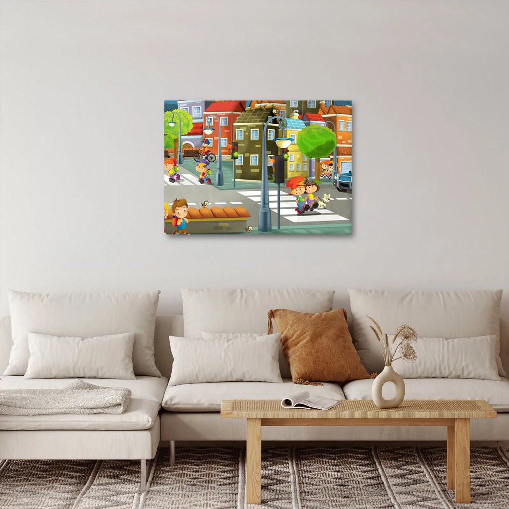 Obraz - Detské mestečko (70x50 cm)