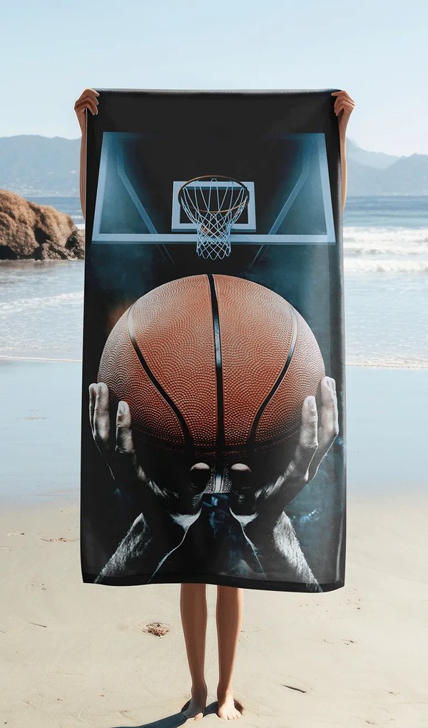 Jerry Fabrics Bavlnená froté osuška 70x140 cm - Basketbal