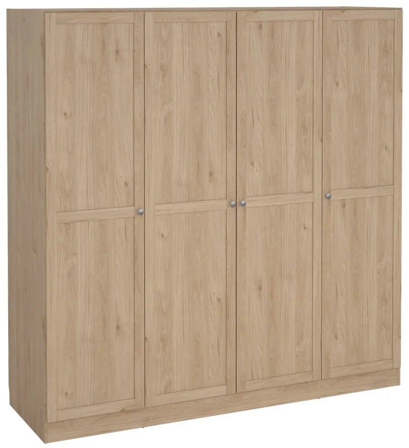 Šatníková skriňa v dekore duba v prírodnej farbe 195,5x200 cm Billund – Tvilum