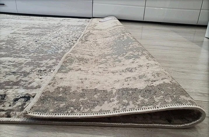 Moderný koberec Luxess 89-Navy v sivo-modrej farbe Rozmer: 80x150 cm