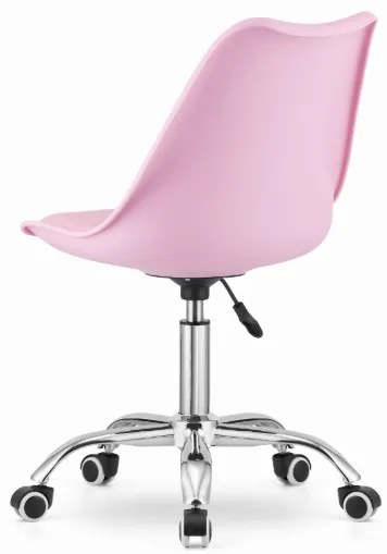 Otočná stolička ALBA – Ružová, moderný dizajn a komfort