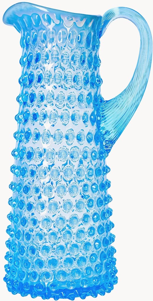 Ručne fúkaný džbán Opaline Paris Hobnail