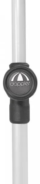 Doppler ACTIVE 2 m – naklápací balkónový a plážový slnečník šedá (kód farby 846), 100 % polyester