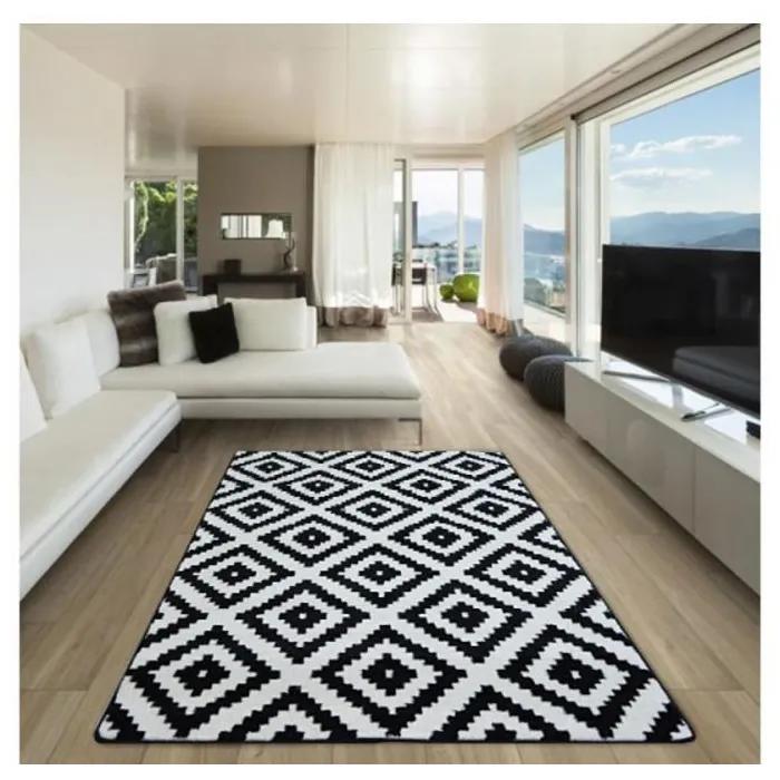 Kusový koberec Estel čierny 180x270cm