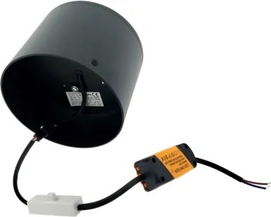 LED bodové svietidlo LED/10W/230V 3000/4000/6400K pr. 12 cm čierne