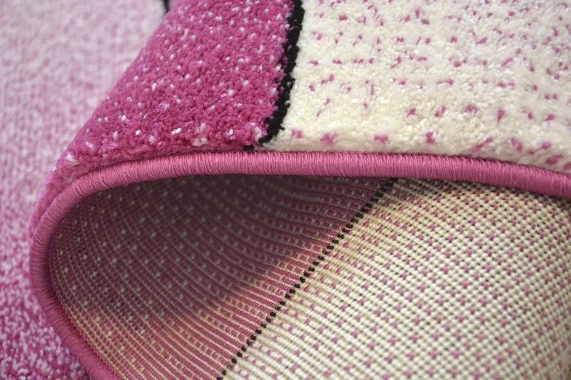 Koberec KIDS Sovy      ružový  C412