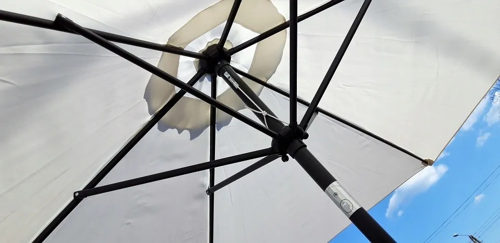 Záhradný slnečník s ochranným obalom VELLO 300 cm béžový