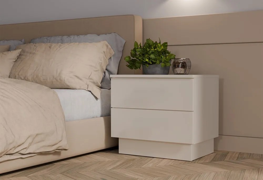 Noční stolek Amber 55 cm kašmírový