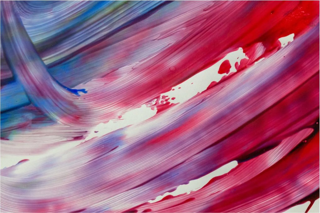 Obraz - ružovo modrej farby (90x60 cm)