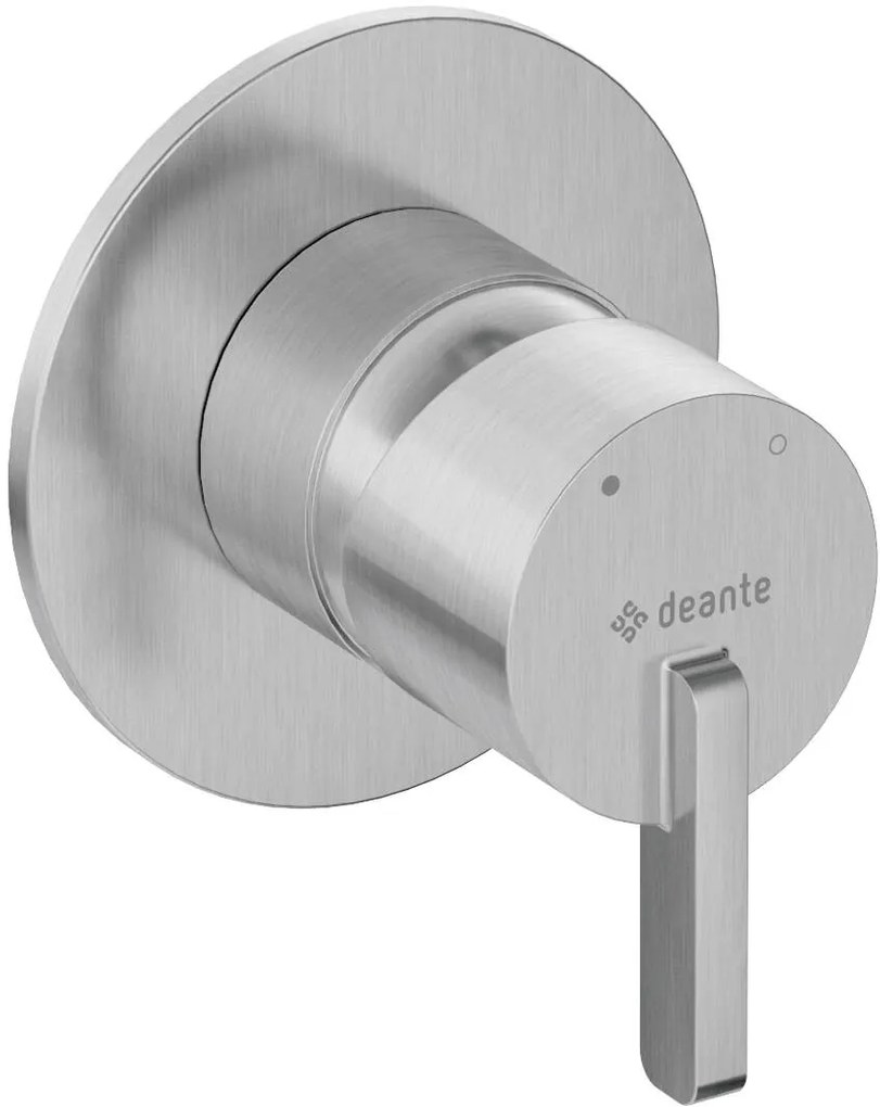 Deante Silia, sprchová/vaňová batéria pod omietku, 1-výstupové teleso, oceľová, DEA-BQS_F44L