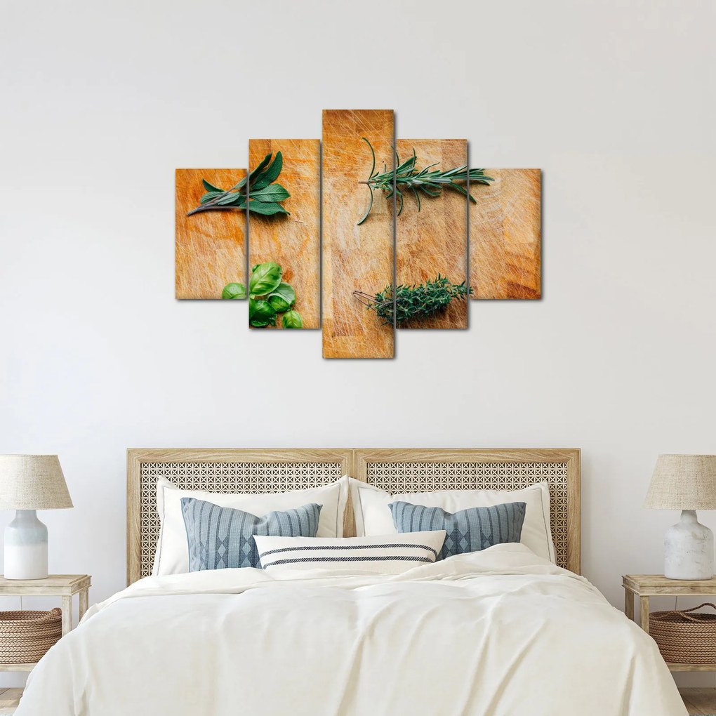 Obraz - Bylinky (150x105 cm)