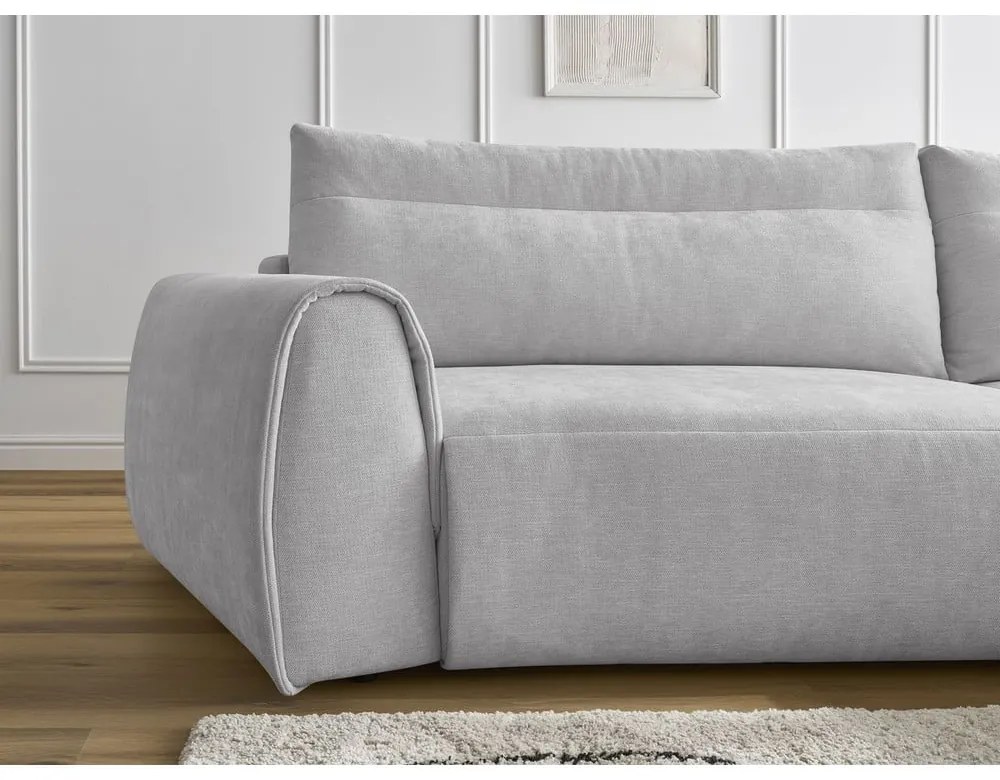 Svetlosivá rohová pohovka Aden – Bobochic Paris