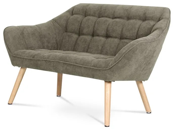 BONTEC Dvojmiestna pohovka, sivá, látka, AK-322 GREY2 Farba: Béžová