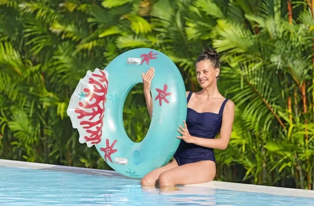 Bestway 43730 Nafukovací kruh Coral Bliss, priemer 107 cm