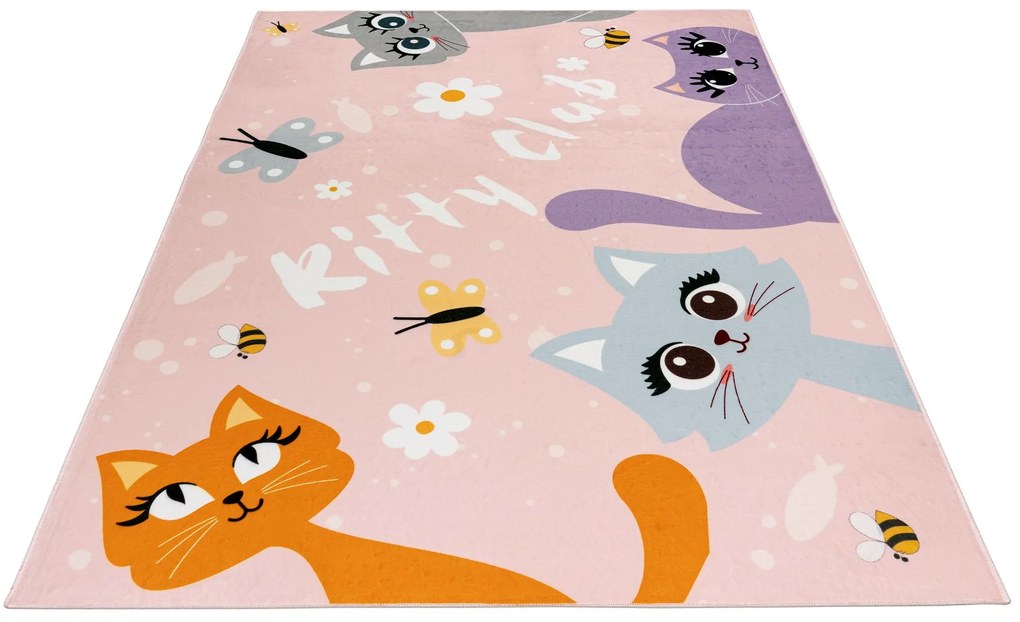 Detský kusový koberec Magic Kids ML 104 Kicl, 160x230, ružová, detská izba, Obsession