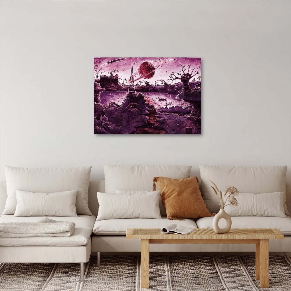 Obraz - Očarovaná dedina (70x50 cm)