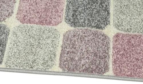 Koberce Breno Kusový koberec PORTLAND 172/RT4P, ružová, viacfarebná,120 x 170 cm