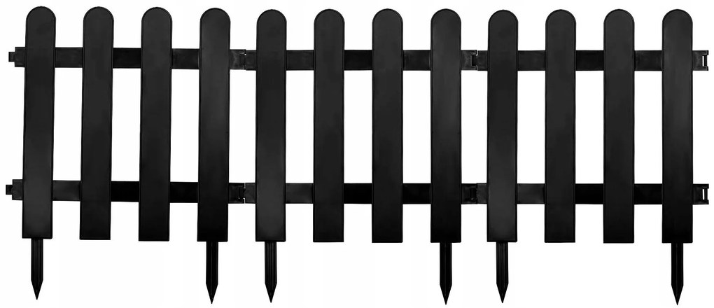 Nízky záhradný plot - plastový Farebné prevednie: Zelená