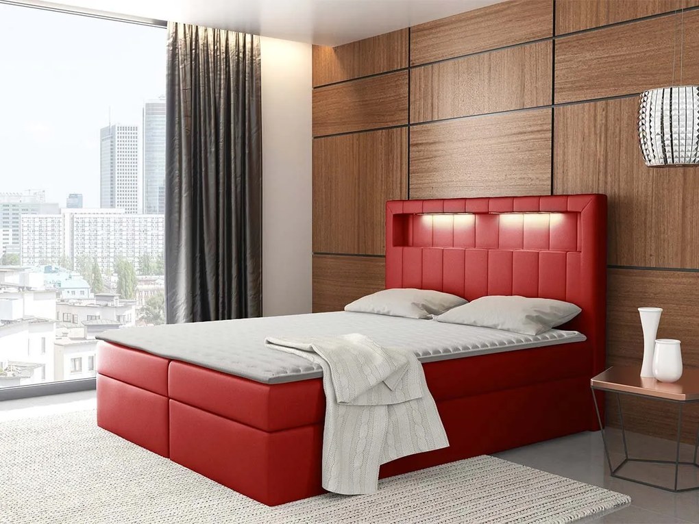 Kontinentálna posteľ Artemis, Rozmer postele: 120x200, Dostupné poťahy: ekokoža Soft 011 (čierna)