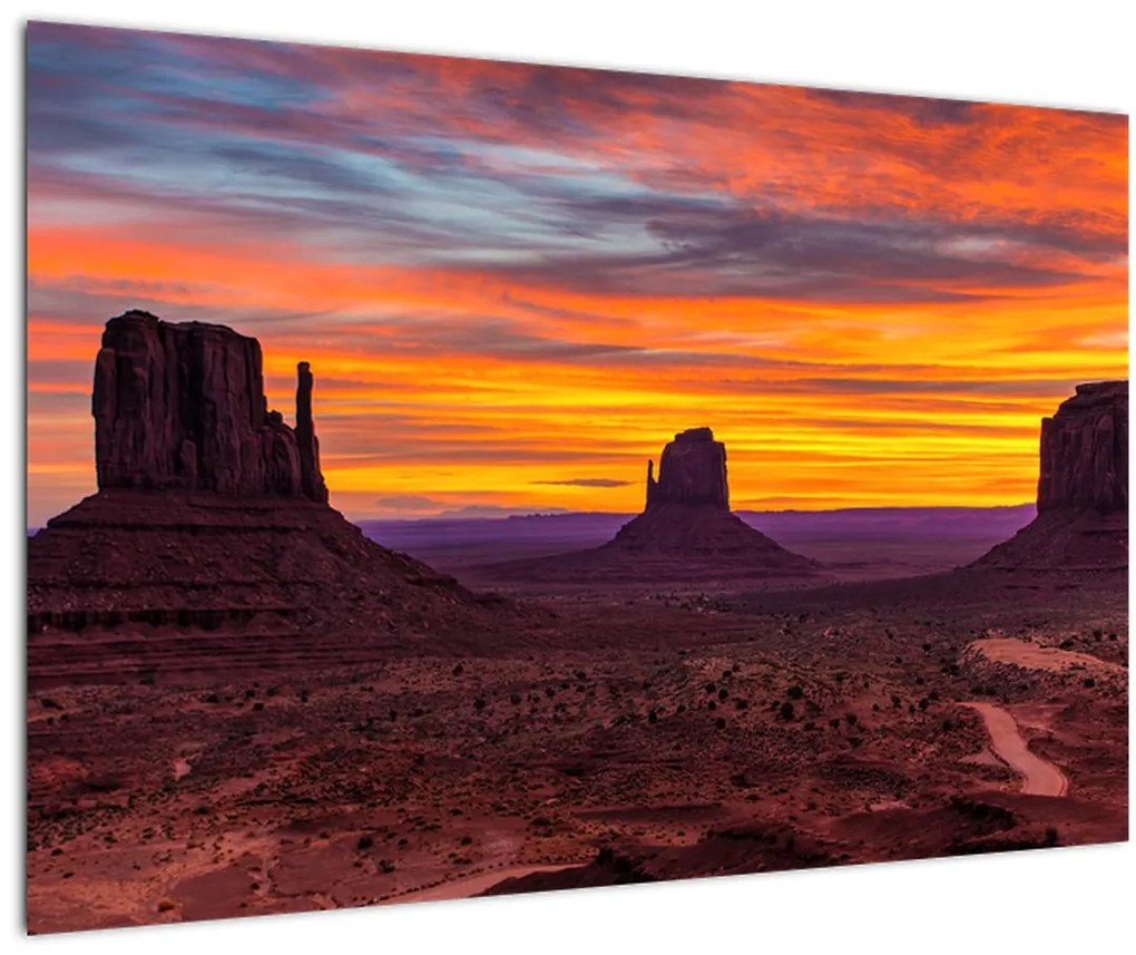 Obraz - Monument Valley v Arizone (90x60 cm)
