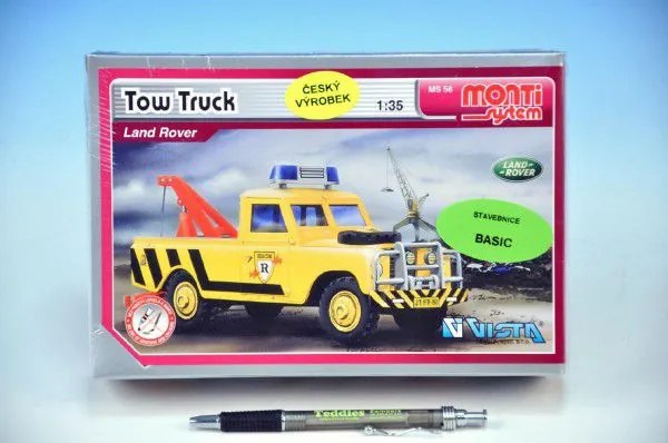 Monti Tow Truck Land Rover Stavebnica 1: 3 v krabici 22x15x6cm