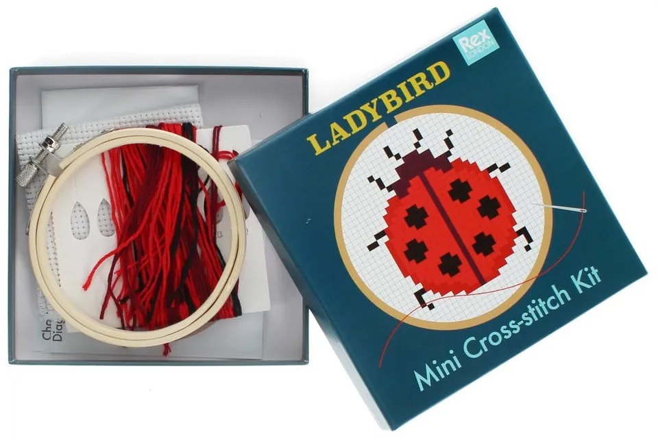 Kreatívna súprava Cross-stitch Kit Ladybird – Rex London