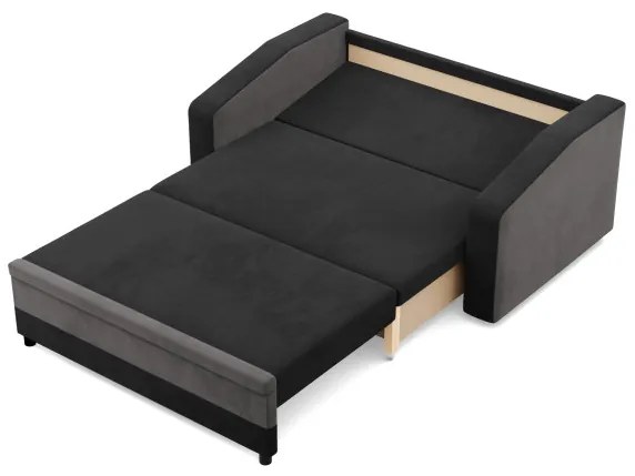 Pohovka ORION čierna / sivá