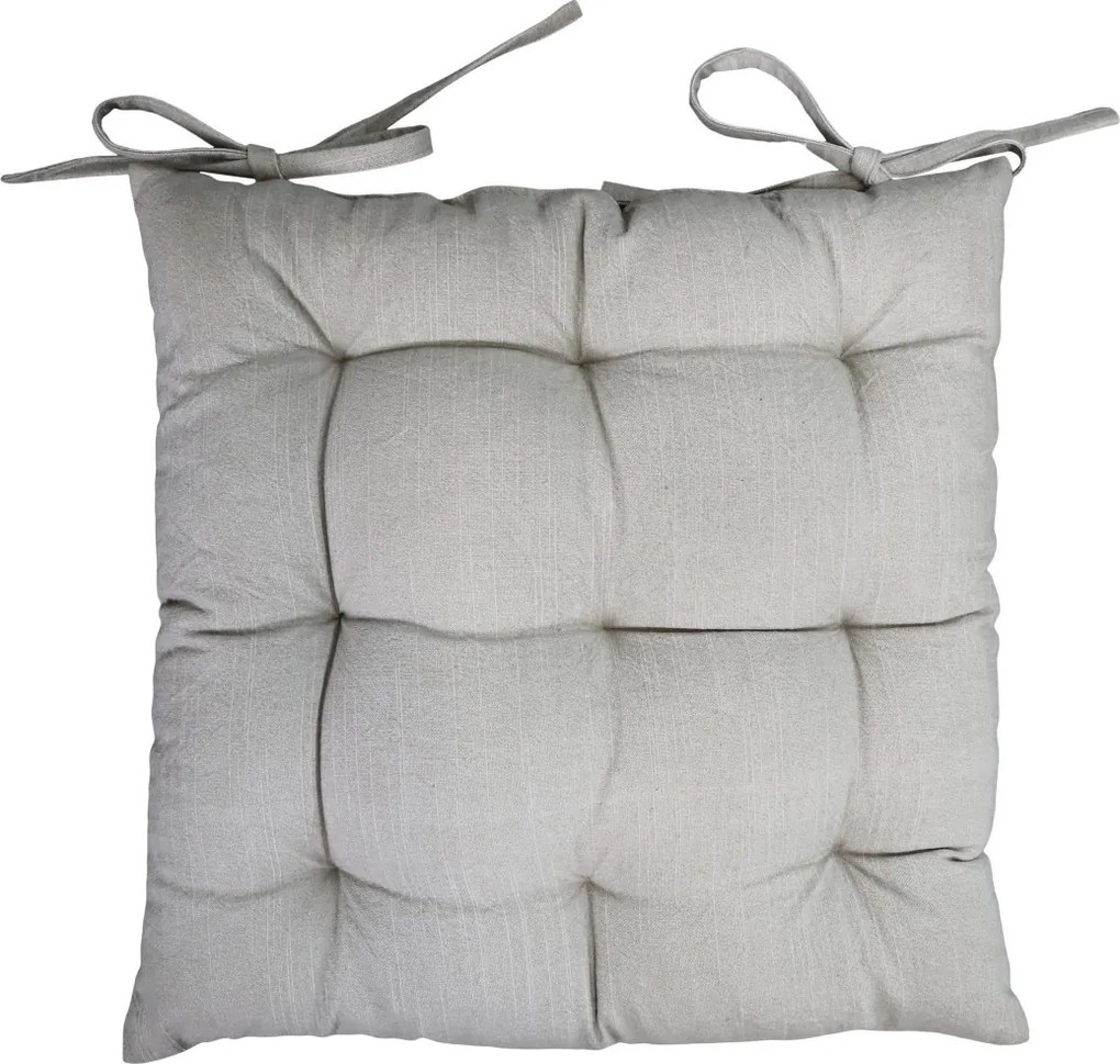 Taupe podsedák s výplňou Nimes Seat - 40*40 cm