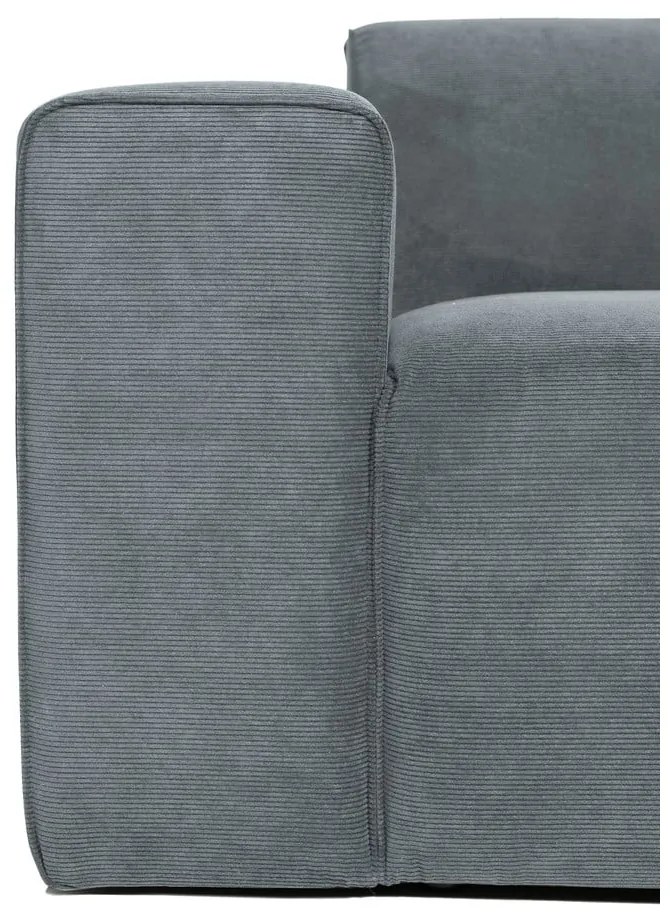 Sivý menčestrový modul pohovky (ľavý roh) Sting – Scandic