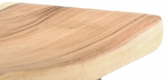 Divero 40748 Masívna stolička z mungurového dreva - ručná práca