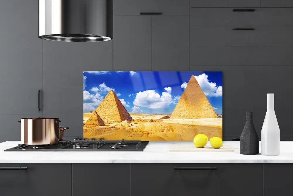 Nástenný panel  Púšť piramida krajina 140x70 cm
