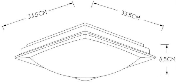 Lucide 79172/13/12 - LED Stmievateľné stropné svietidlo GENTLY LED/12W/230V IP21