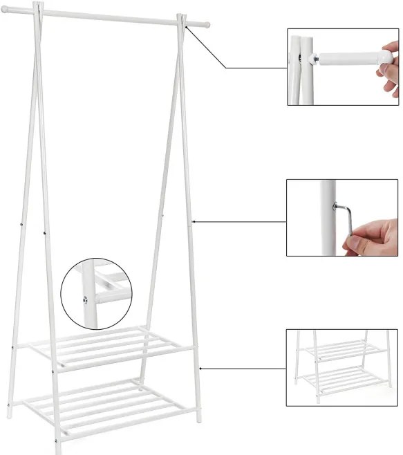 Závesný stojan s botníkom HSR05W