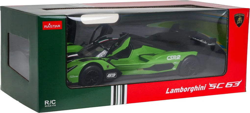 R/C auto 1:14 Lamborghini SC63 Zelená RASTAR