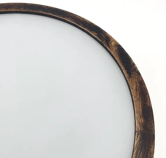 Stropné svietidlo OAK SMOKY 1xE27/15W/230V, pr. 27,5 cm, dub tmavohnedý