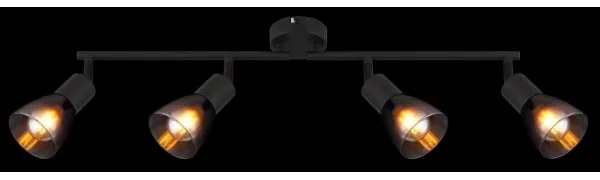 Globo 54312-4 - Bodové svietidlo SATELLA 4xE14/25W/230V čierna