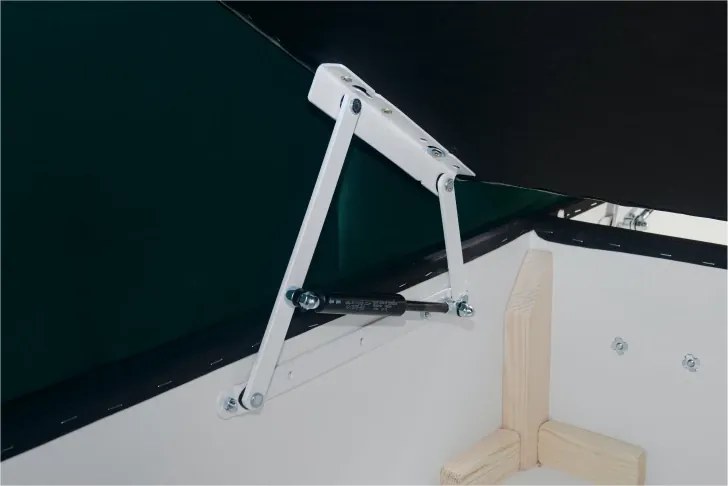 Čalúnená posteľ Kvadrat II, 200x180, zelená / šedá (an 4810/4817)