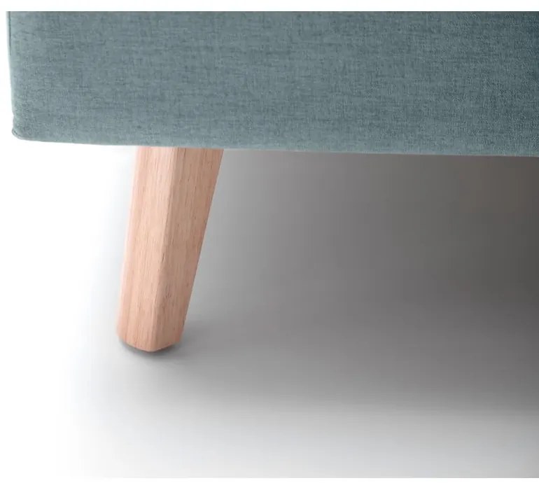 Modrá/sivá čalúnená dvojlôžková posteľ s úložným priestorom s roštom 160x200 cm Frieda – Meise Möbel