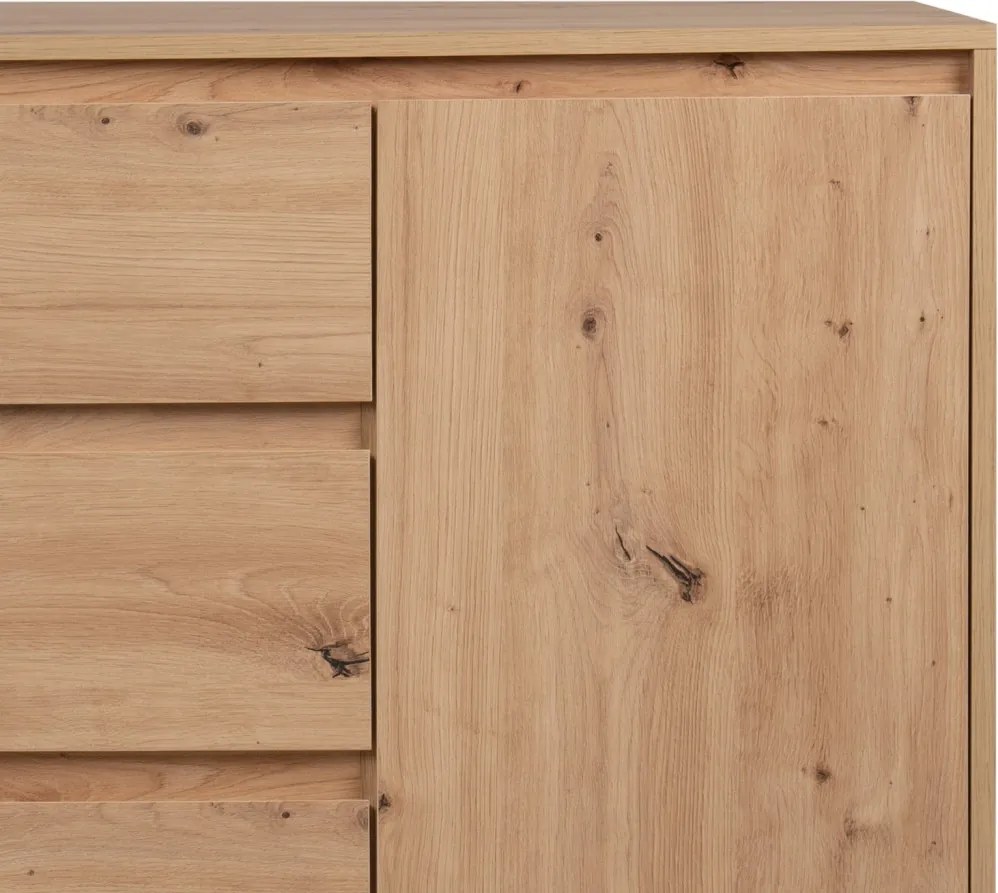 Široká komoda Korsika, dub artisan