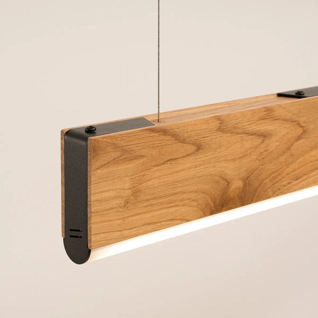 Závesné LED svietidlo Lykke 120, 1x LED 29w, 3000k, drevo