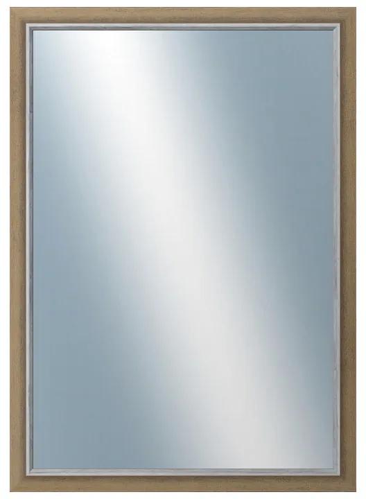 DANTIK - Zrkadlo v rámu, rozmer s rámom 50x70 cm z lišty TAIGA béžová (3105)