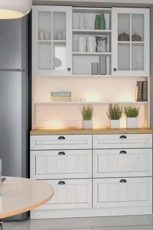 Kredenc PROVENCE  120, sosna andersen/dub lancelot