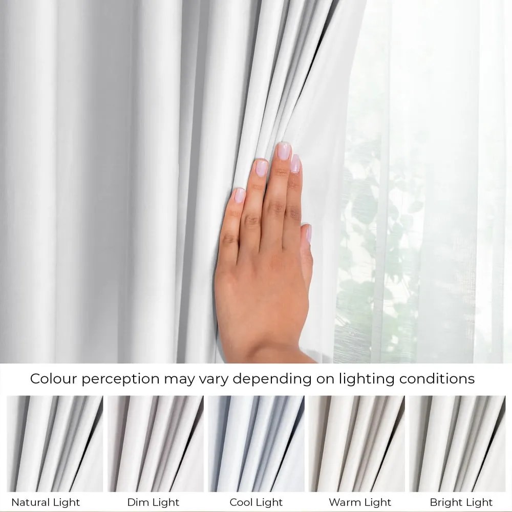 Biely zamatový dimout záves 140x270 cm Pleat – Restilo