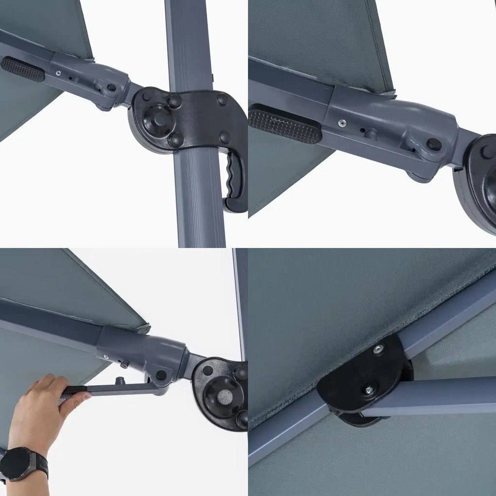 InternetovaZahrada - Furnigo Slnečník Lumin Ø300 cm - antracit