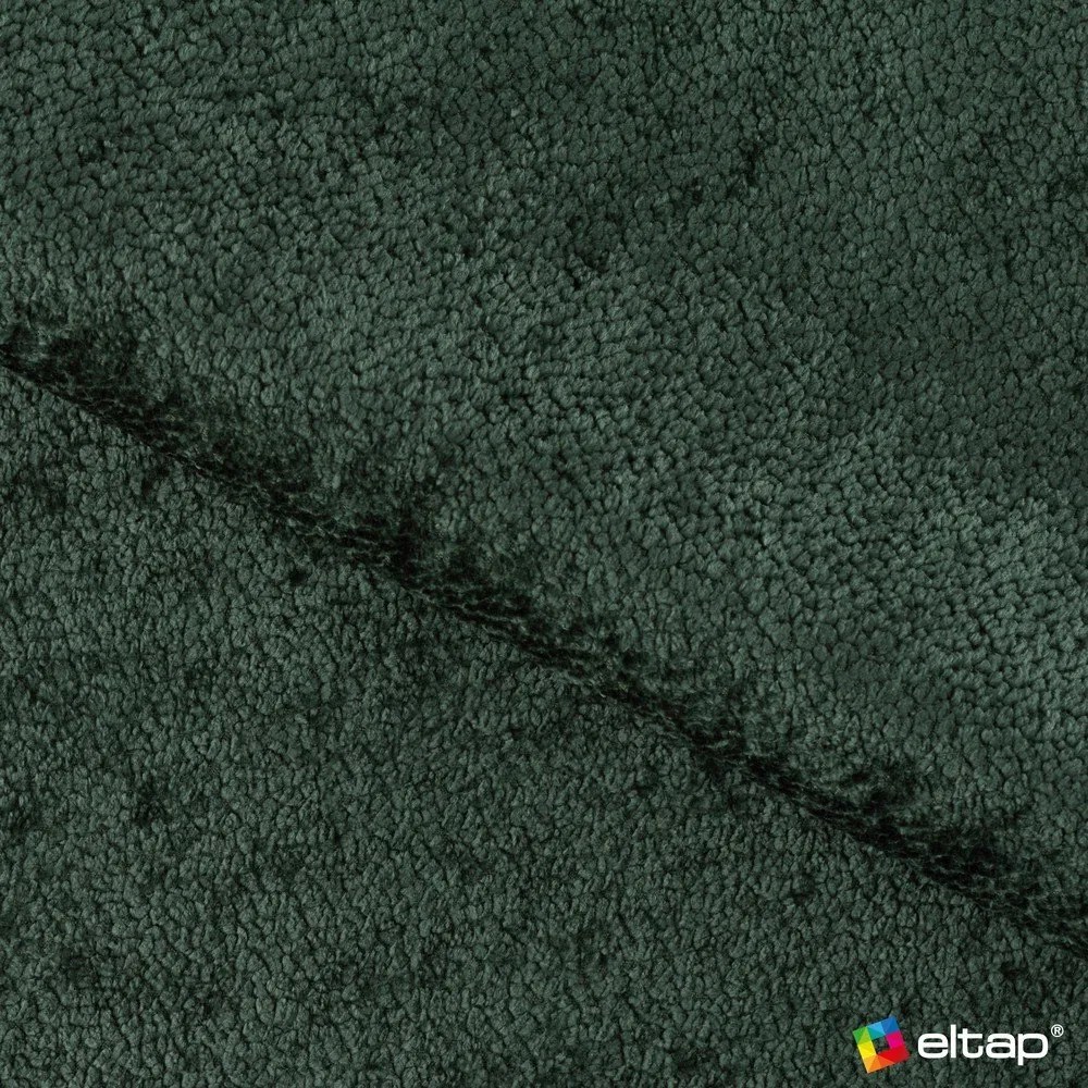 Tmavozelená čalúnená dvojlôžková posteľ s úložným priestorom s roštom 160x200 cm Dizzle – ELTAP