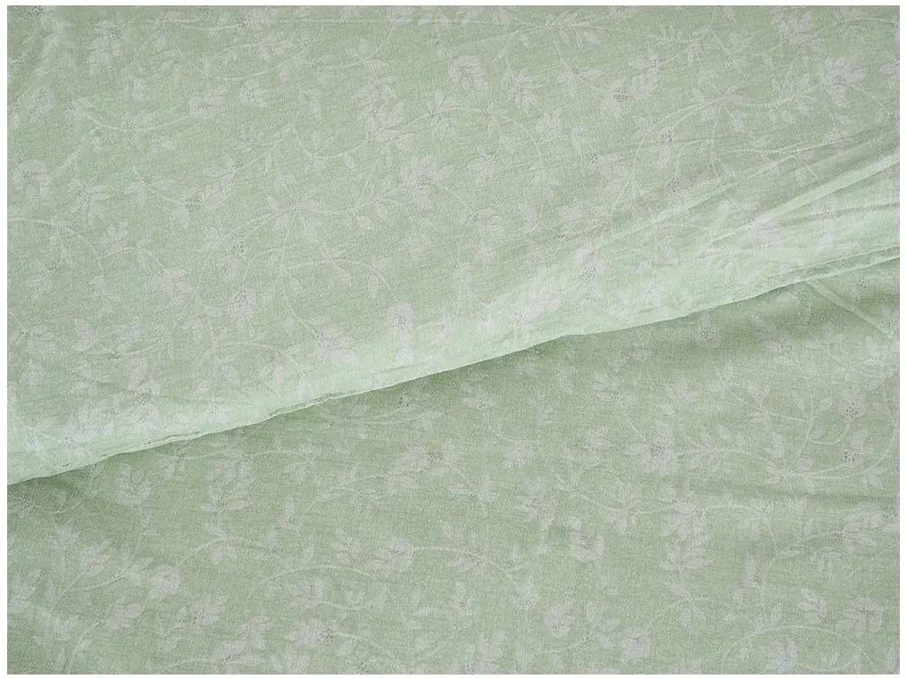 Obliečky z Renforcé bavlny GREEN FLOWERS zelené Rozmer obliečky: 70 x 90 cm | 140 x 200 cm