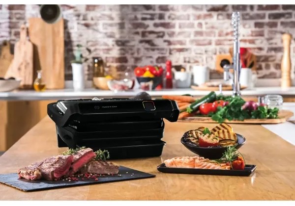Tefal - Kontaktný gril OPTIGRILL ELITE 2000W/230V čierna