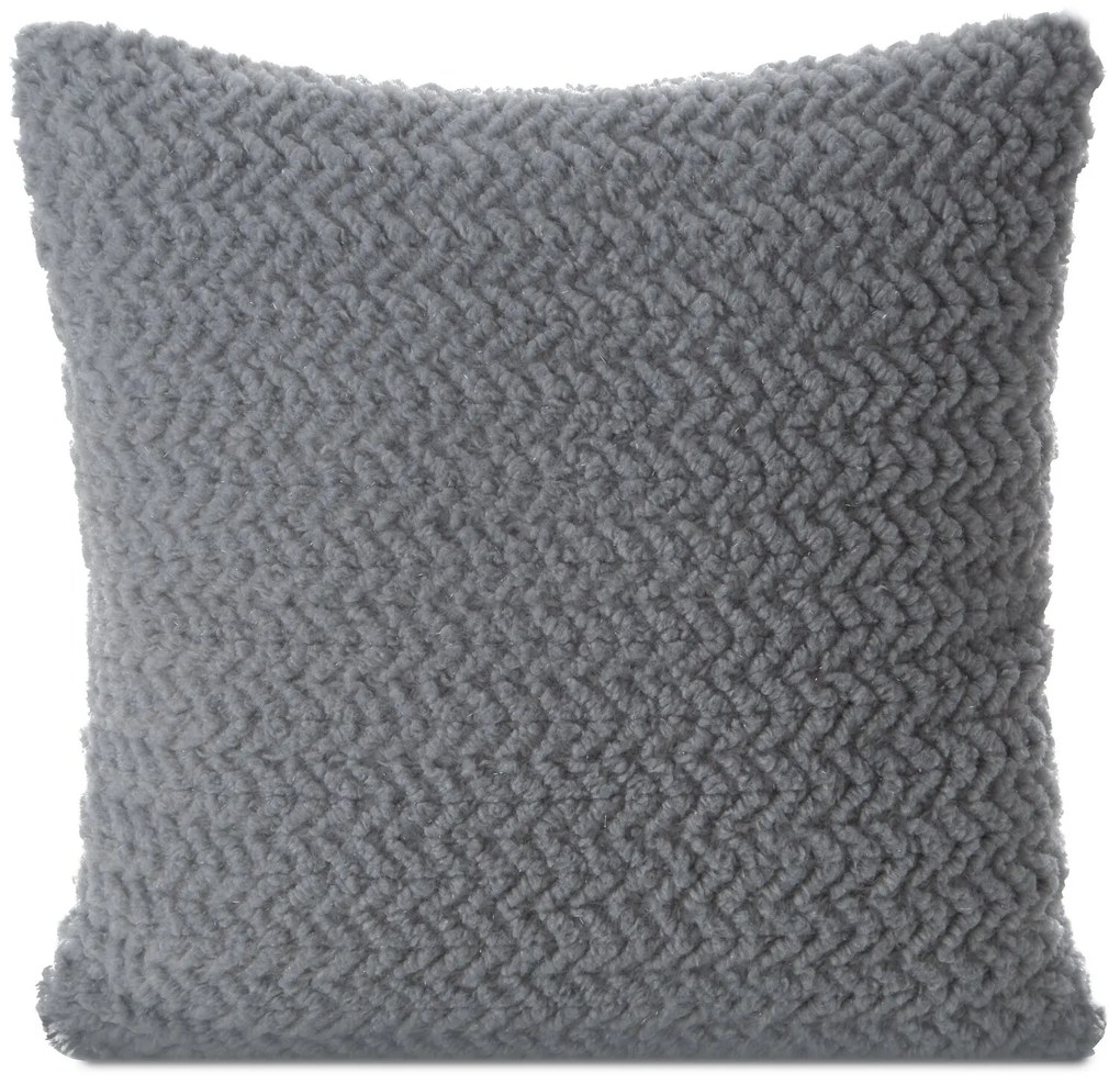 DEKORAČNÁ OBLIEČKA NA VANKÚŠ LARIS 45X45 CM STRIEBORNÁ