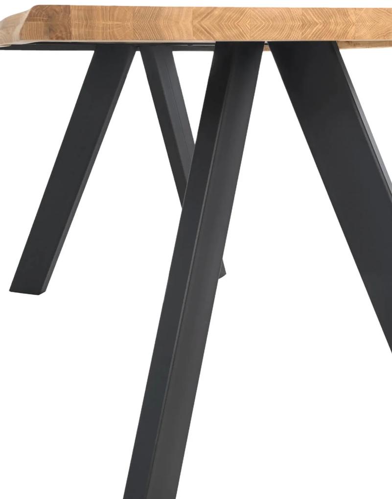 Stôl lunac 220 x 100 cm čierny MUZZA