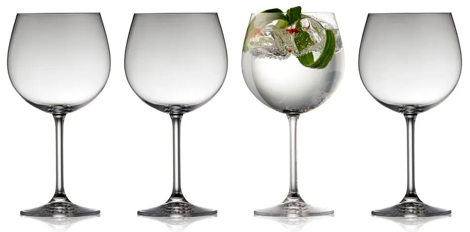 Súprava 4 pohárov na gin &amp; tonic Lyngby Glas Juvel, 570 ml